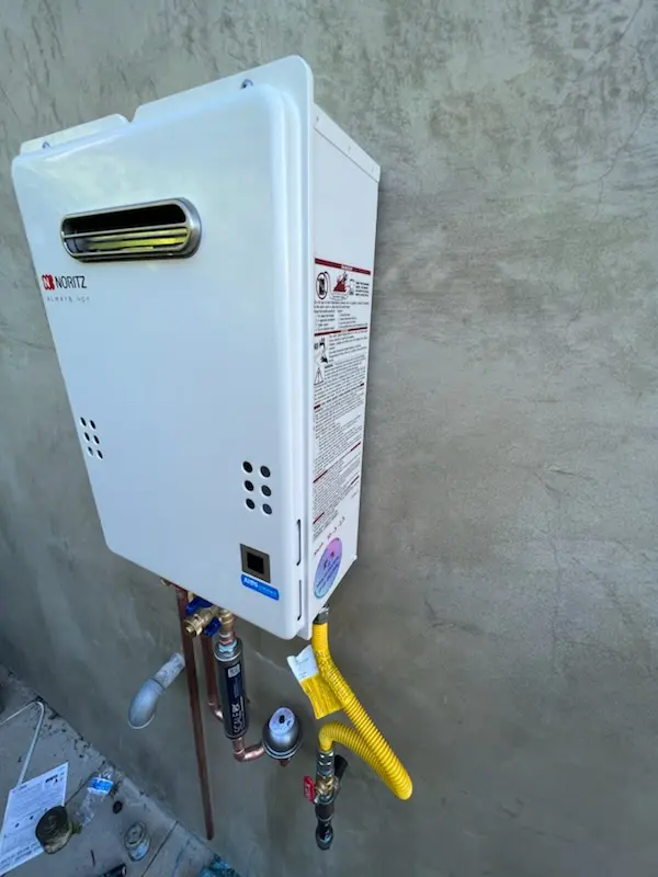 Tankless water heater installation for Slatefield homes